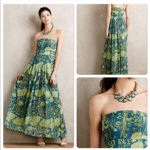 Anthropologie Dresses & Skirts - NWOT Anthropologie Watercolor Garden maxi dress